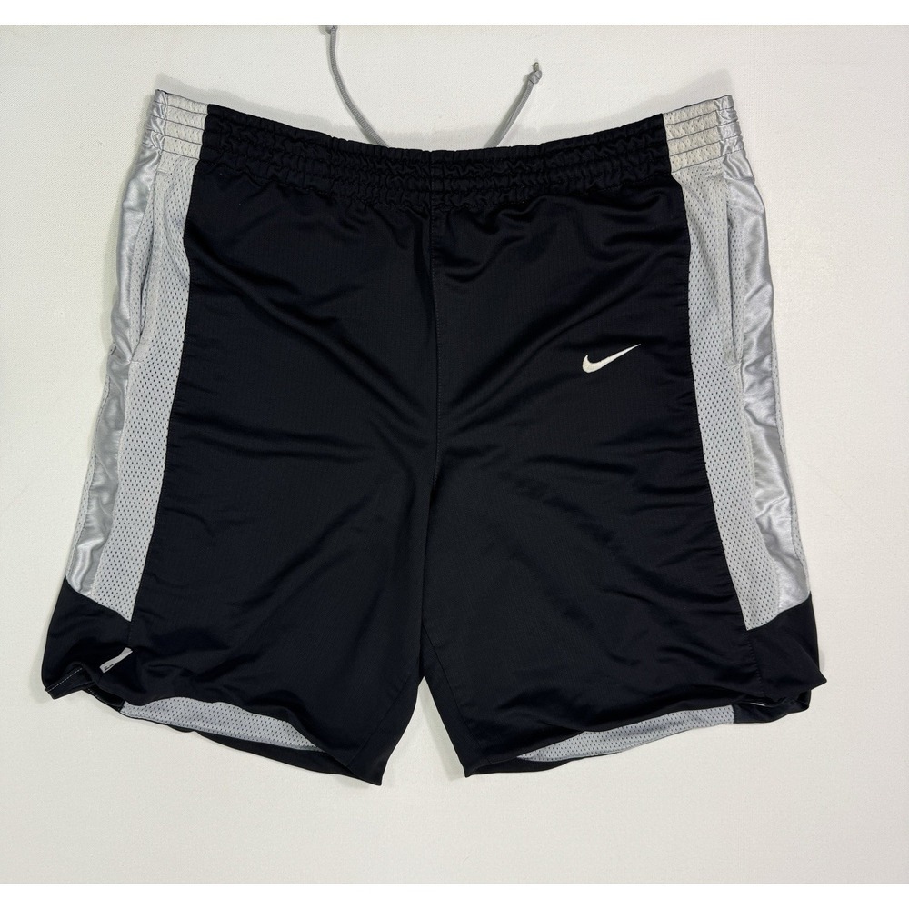Nike Hoops Reversible Shorts Mens 36x9 Black Grey Basketball Sports Y2K Active